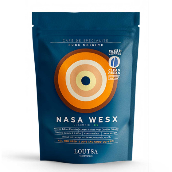 Café de Spécialité en Grains Bio Loutsa Colombie Nasa Wesx - 250 gr