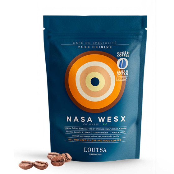Café de Spécialité en Grains Bio Loutsa Colombie Nasa Wesx - 3 paquets - 750 gr