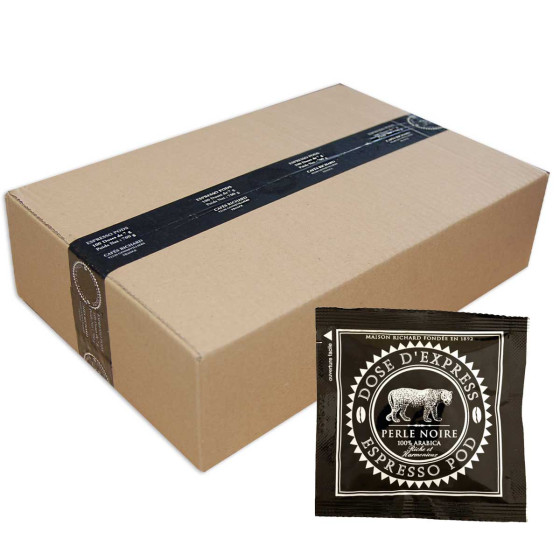 Dosette ESE Cafés Richard Perle Noire 100% Arabica - 100 dosettes emballées individuellement