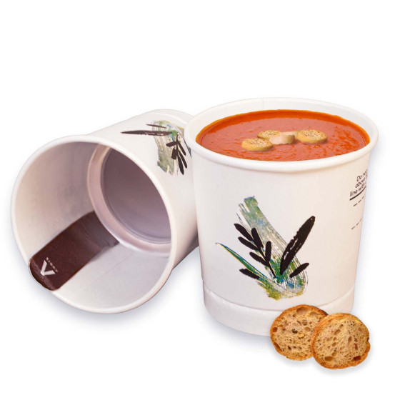 Gobelet Pré-dosé Velouté de Tomates avec Croutons - 180 boissons