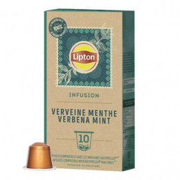 Capsule Nespresso Compatible Infusion Lipton Verveine Menthe - 10 capsules