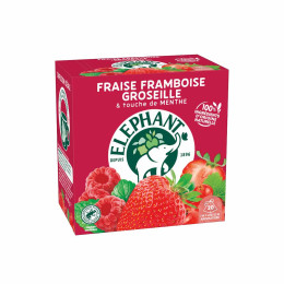 Infusion Éléphant Fruit Rouges Menthe - 20 sachets pyramide