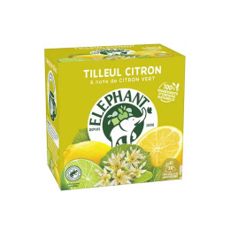 Infusion Éléphant Tilleul Citron et Citron Vert - 20 sachets pyramide