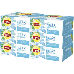Coffret Infusion Menthe Poivrée Lipton - 6 coffrets - 600 sachets