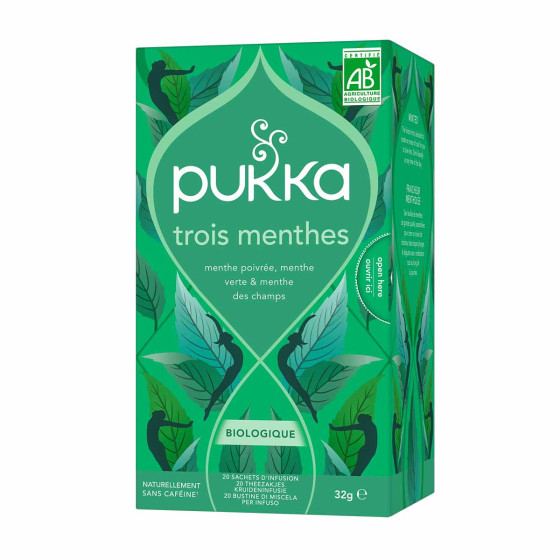 Infusion Bio Pukka 3 Menthe - 20 sachets
