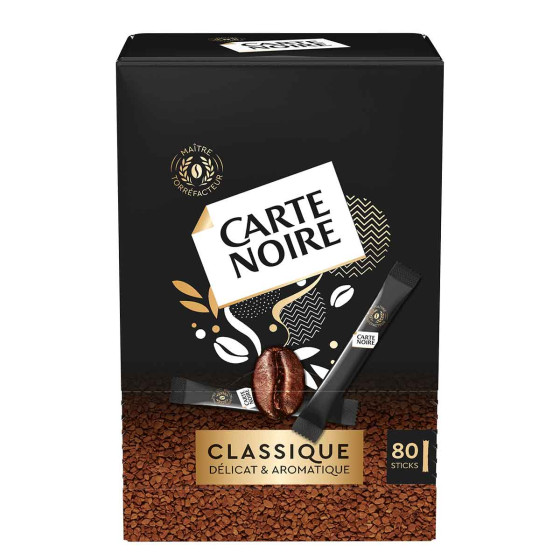 Café Soluble Carte Noire - 8 boites - 640 sticks