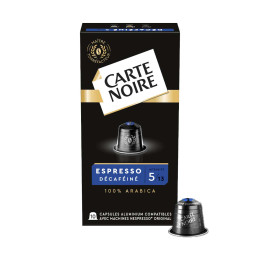 Capsule Nespresso Compatible Carte Noire Espresso Déca n°5 - 10 Capsules