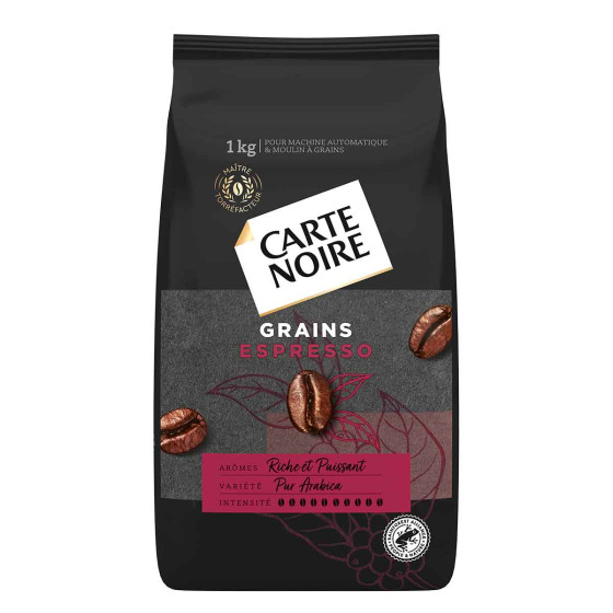 Café en Grains Carte Noire Espresso 100% Arabica - 6 paquets - 6 Kg