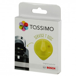Accessoire Tassimo : T-Disc Jaune Tassimo pour détartrage : Vivy, Amia, Suny, Fidélia