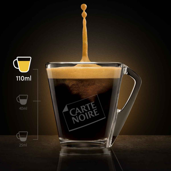 Capsule Nespresso Compatible Café Carte Noire Lungo Classique n°6 - 5 boites - 50 capsules
