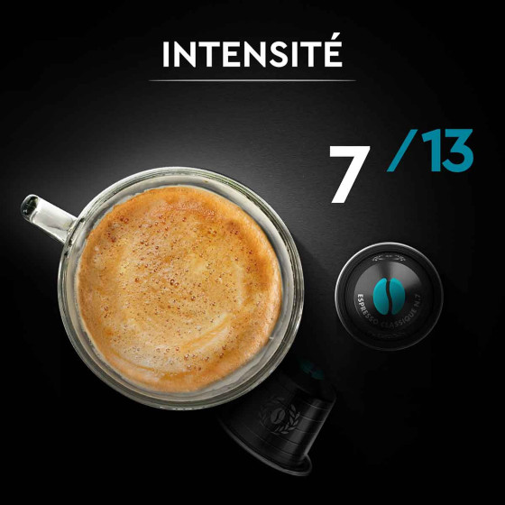 Capsule Nespresso Compatible Café Carte Noire Espresso Classique n°7 - 10 boites - 100 Capsules