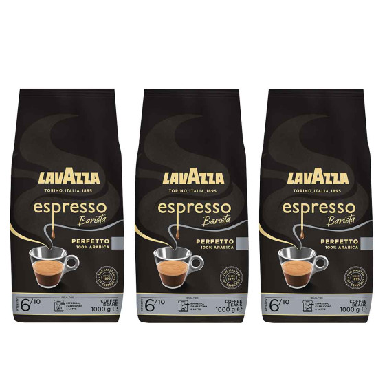 Café en Grains Lavazza Espresso Barista Perfetto - 3 paquets - 3 Kg