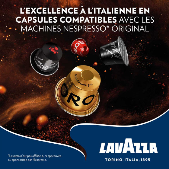 Capsule Nespresso Compatible Lavazza Qualita Oro - 10 boites - 100 capsules