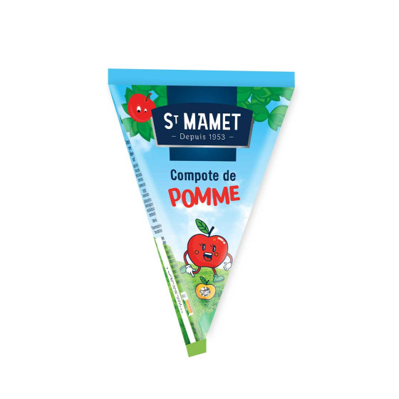 Berlingot de Compote St Mamet Pomme - 48 berlingots recyclables