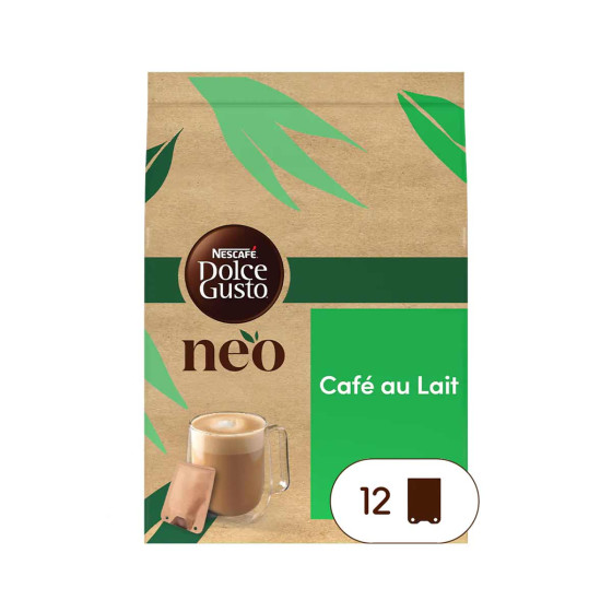 Dosettes Nescafé Dolce Gusto NEO Café au Lait - 1 boîte - 12 sachets