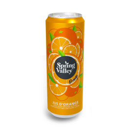 Spring Valley 100% Jus d'Orange Canette Slim 33cl x 24