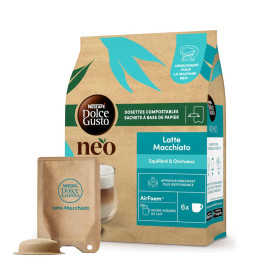 Dosettes Nescafé Dolce Gusto NEO Latte Macchiato - 1 boîte - 6 boissons