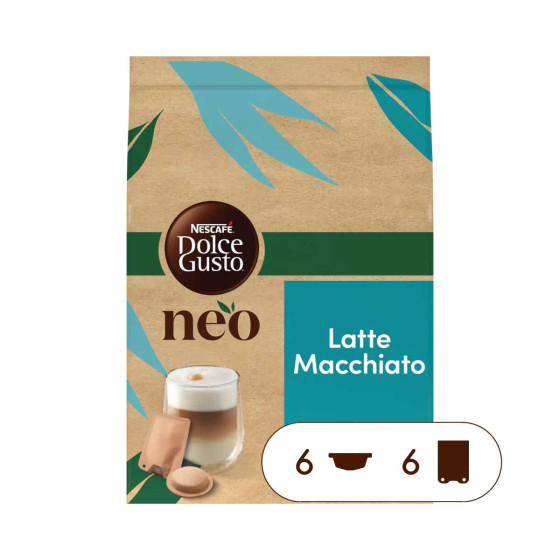 Dosettes Nescafé Dolce Gusto NEO Latte Macchiato - 1 boîte - 6 boissons