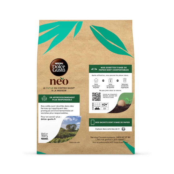 Dosettes Nescafé Dolce Gusto NEO Cappuccino - 1 boîte - 6 boissons