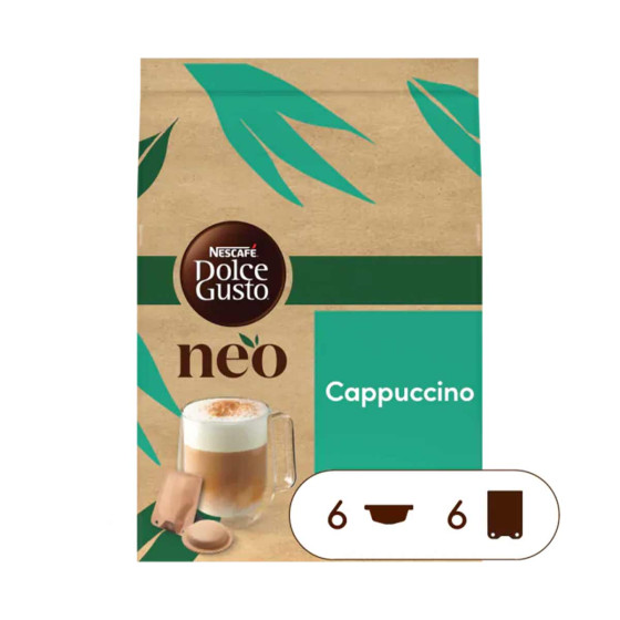 Dosettes Nescafé Dolce Gusto NEO Cappuccino - 1 boîte - 6 boissons