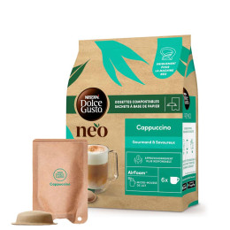 Dosettes Nescafé Dolce Gusto NEO Cappuccino - 1 boîte - 6 boissons