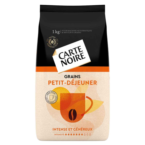 Café en Grains Carte Noire Petit-Déjeuner - 1 Kg