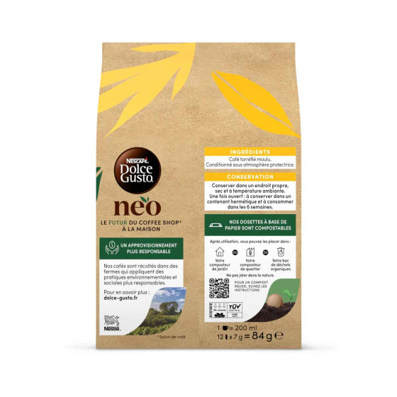 Dosettes Nescafé Dolce Gusto NEO Grande - 4 boîtes - 48 boissons