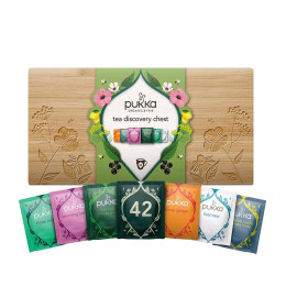 DDM 07/2026 uniquement FEEL NEW - Coffret Découverte en Bambou Thés et Infusions Bio Pukka 6 variétés - 42 sachets