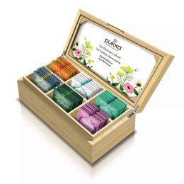 Coffret Découverte en Bambou Thés et Infusions Bio Pukka 6 variétés - 42 sachets
