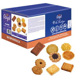 Assortiment de biscuits Palermo Royal - carton de 120 biscuits emballés individuellement