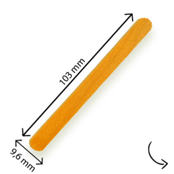 Spatule en bois de hêtre Touillette 103 mm - 10000 spatules