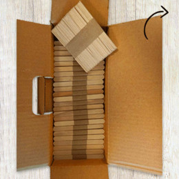 Spatule en bois de hêtre - Touillette 103 mm - 5000 spatules