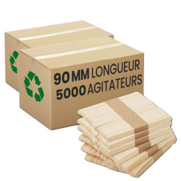 Spatule en bois de hêtre Touillette 90 mm - 5000 spatules
