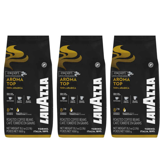 Café en Grains Lavazza Expert Aroma Top - 3 paquets - 3 Kg