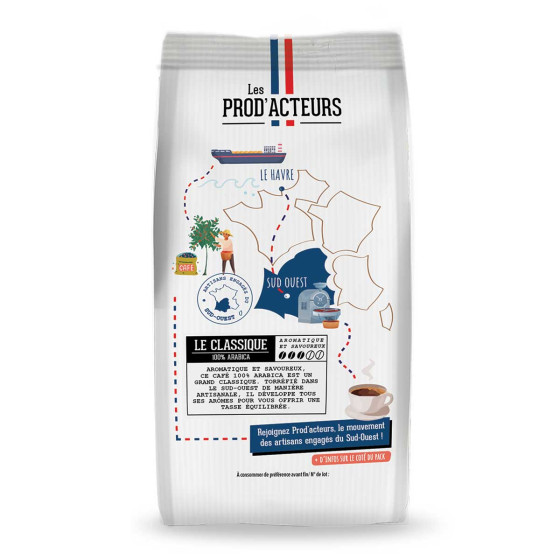 Café en Grains Bio Prod' Acteurs Le Classique - 1 Kg