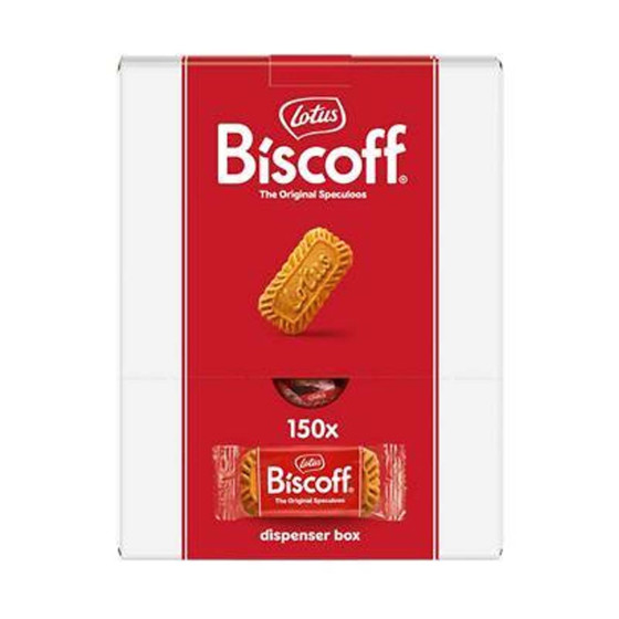 Biscoff Lotus Original Speculoos - Boite distributrice de 150 biscuits emballés individuellement