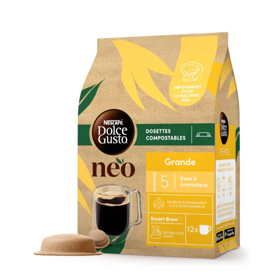 Pack Découverte Café - Dosettes Nescafé Dolce Gusto NEO - 4 boîtes - 48 dosettes