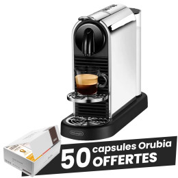 Machine Nespresso Delonghi Citiz Platinum Argent EN220.M