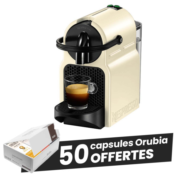 Machine Nespresso Delonghi Inissia Blanc Crème EN80.CW