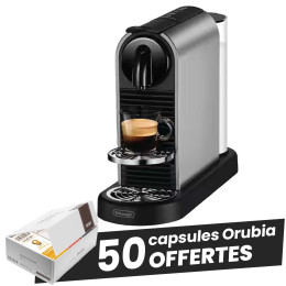 Machine Nespresso Delonghi Citiz Platinum Titane EN220.T