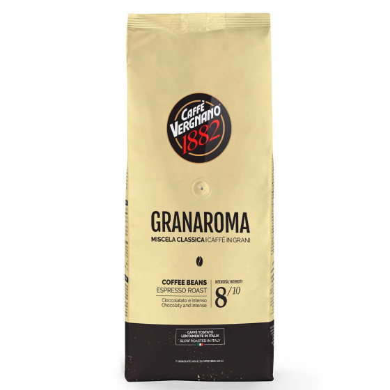 Café en Grains Caffe Vergnano 1882 Gran Aroma - 1 Kg