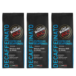 Café en Grains Caffe Vergnano 1882 Espresso Decaffeinato - 3 paquets - 3 Kg