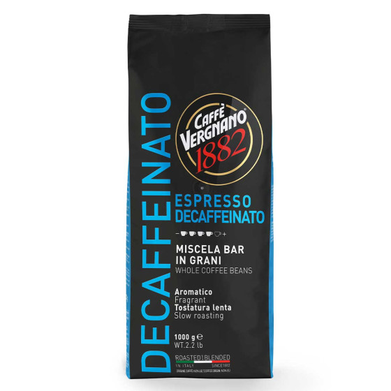 Café en Grains Caffe Vergnano 1882 Espresso Decaffeinato - 1 Kg