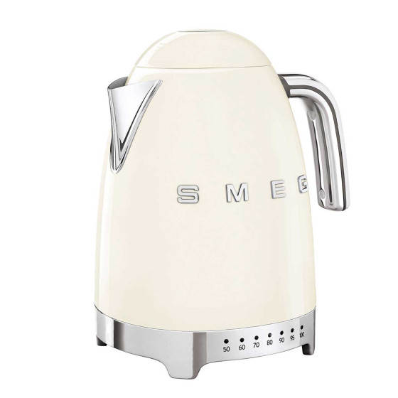 Bouilloire SMEG Température Réglable SMEG 1.7L Blanche - KLF04CREU