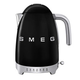 Bouilloire SMEG Température Réglable 1.7L Noir - KLF04BLEU