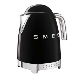 Bouilloire SMEG Température Réglable 1.7L Noir - KLF04BLEU