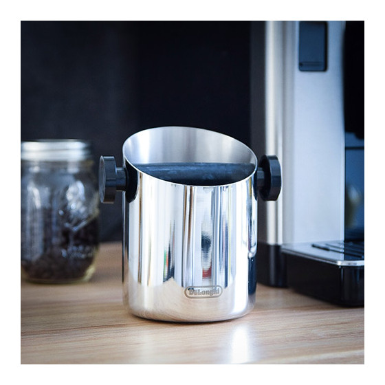 Bac à marc à café en inox EasyClean, Knock Box Delonghi - DLSC084