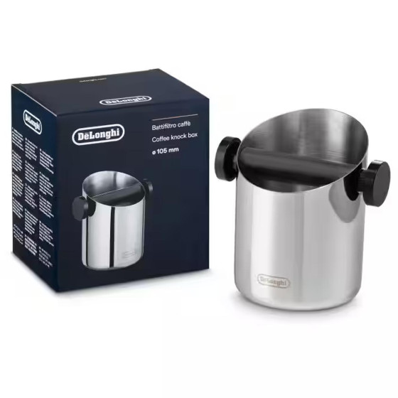 Bac à marc à café en inox EasyClean, Knock Box Delonghi - DLSC084
