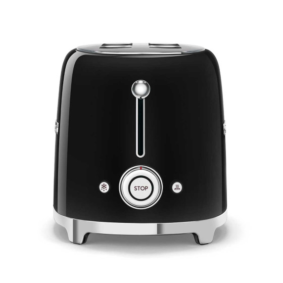 Grille-pain SMEG 2 Tranches Noir - TSF01BLEU