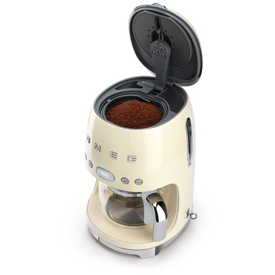 Cafetière Filtre Programmable SMEG 1.4L Crème - DCF02CREU